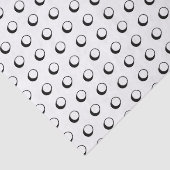 Moderne Schwarz-Weiß-Polka-Punkte-Muster machen ni Seidenpapier (Detail)