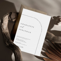 Moderne Schwarz-Weiß-QR-Hochzeit