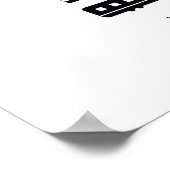 Moderne Schwarz-Weiß-Reiseobjekte Motivposter Poster (Ecke)