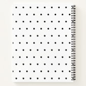 Moderne Schwarz-Weiß-Rezeptororganisation Notizblock (Rückseite)