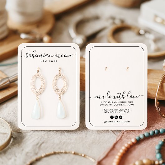 Moderne Schwarz-Weiß-Schmuckkarte