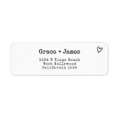 Moderne Schwarz-Weiß-Schreibschrift-Hochzeit (Vorne)