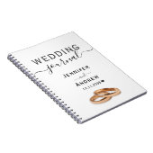 Moderne Schwarz-Weiß-Schriftzeichen Notizblock (Rechte Seite)