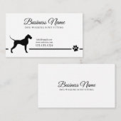 Moderne Schwarz-Weiß-Silhouette Visitenkarte (Vorne/Hinten)