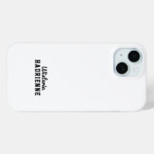 Moderne Schwarz-Weiß-Sport-Monogramm-Name Case-Mate iPhone Hülle (Rückseite (Horizontal))