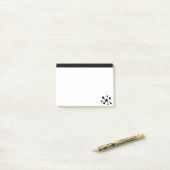 Moderne Schwarz-Weiß-Stilelemente Post-it Klebezettel (Auf Schreibtisch)