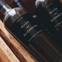 Moderne Schwarz-Weiß-Stilvolle Hochzeitssparkling 