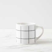 Moderne Schwarz-Weiß-Tasse Espressotasse (Rechts)