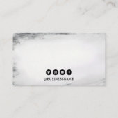 Moderne Schwarz-Weiß-Tattoo-Maschine Visitenkarte (Rückseite)