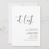 Moderne Schwarz-Weiß-Technik - endlich Save the Da Save The Date (Vorderseite)