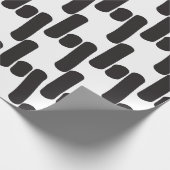 Moderne Schwarz-Weiß-Technik Geschenkpapier (Ecke)