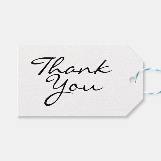 Moderne Schwarz-Weiß-Technik Vielen Dank Geschenkanhänger (Vorderseite (Horizontal))