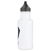 Moderne Schwarz-Weiß-Tuxedo-Trauzeuge-Geschenke Edelstahlflasche (Rechts)