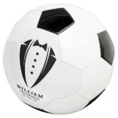 Moderne Schwarz-Weiß-Tuxedo-Trauzeuge-Geschenke Fußball (Dreiviertel)