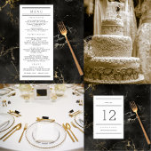 Moderne Schwarz-Weiß-Typografie RSVP Karte