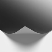 Moderne Schwarz-Weiß-Verlaufs-Minimalist-Design Geschenkpapier (Ecke)
