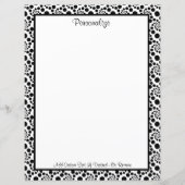 Moderne Schwarz-Weiß-Wirbel Abstraktes Muster (Vorderseite)