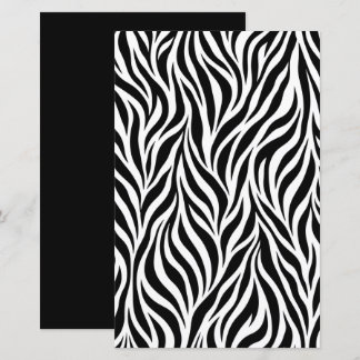 Moderne Schwarz-Weiß-Zebra-Streifen-Abstraktion 