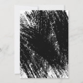 Moderne Schwarz-Weiße Abschlussfeier Einladung (Rückseite)