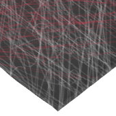 Moderne Schwarz-weiße Abstrakte Scribble Grafik Tischdecke (Schrägansicht)