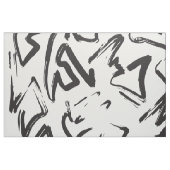 Moderne Schwarz-weiße abstrakte Stoff (Fat Quarter (45,7 x 55,9 cm))