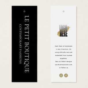 Moderne Schwarz-weiße Bekleidungsmarke