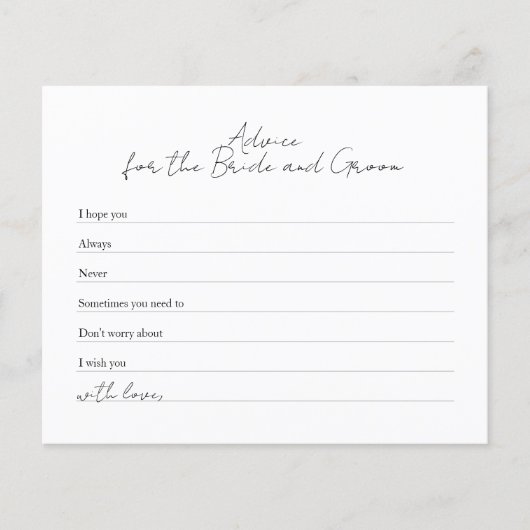 Moderne Schwarz-weiße Beratung für Braut und Bräuc Flyer (Vorne)