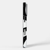 Moderne, schwarz-weiße Chevronen Case-Mate iPhone Hülle (Rückseite / Rechts)