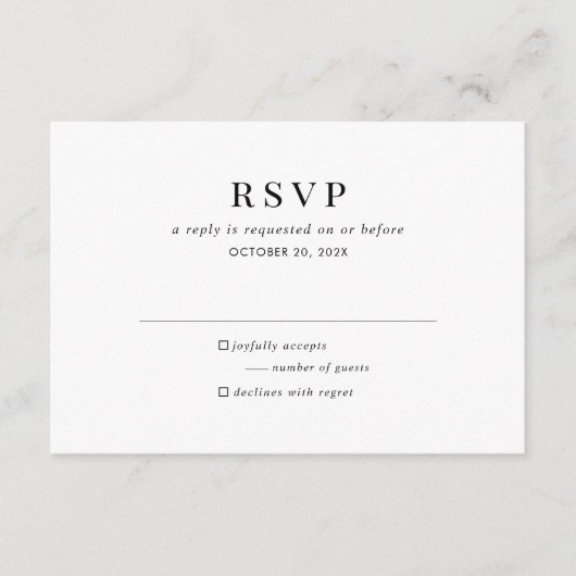 Moderne Schwarz-weiße Classic UAWG Enclosure Card Begleitkarte (Vorderseite)