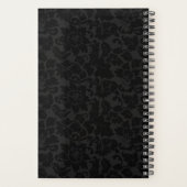 Moderne schwarz-weiße Damaskus Planer (Rückseite)