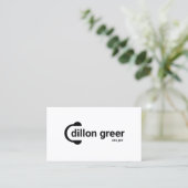 Moderne Schwarz-weiße DJ-Headphones - Musik Visitenkarte (Stehend Vorderseite)