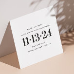 Moderne, Schwarz-weiße, einfache und minimalistisc Save The Date<br><div class="desc">Moderne schwarz-weiß saubere einfache minimalistische Hochzeit Save the Date. Bitte kontaktieren Sie mich,  wenn Sie weitere Informationen benötigen.</div>