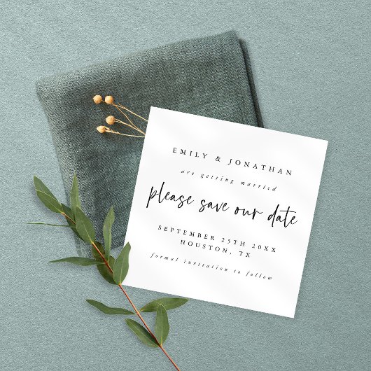 Moderne Schwarz-weiße Farbensehen speichern das Da Einladung