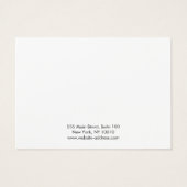 Moderne Schwarz-weiße Frisur-Clip-Karte (Rückseite)