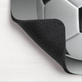 Moderne Schwarz-weiße Fußballfotografie Mousepad (Ecke)