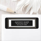 Moderne Schwarz-weiße Goldgrenze (Insitu)