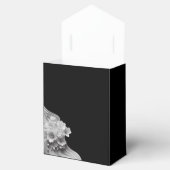 Moderne, schwarz-weiße Hochzeit Geschenkschachtel (Geöffnet)