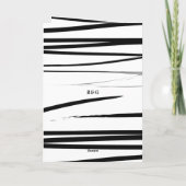 Moderne Schwarz-weiße Hochzeitserie Programm (Rückseite)