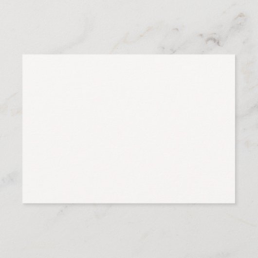 Moderne Schwarz-weiße Hochzeitskarte Begleitkarte (Rückseite)