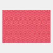 Moderne Schwarz-weiße japanische Wave Geschenkpapier Set (Vorderseite)