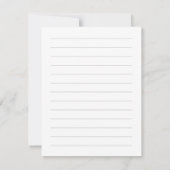 Moderne Schwarz-weiße Kalligraphie, die seine Stim (Rückseite)