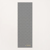 Moderne, Schwarz-weiße, kontrollierte Monogrammübu Yogamatte (Vorderseite)