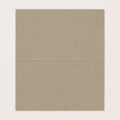 MODERNE SCHWARZ-WEISSE KRAFT TYPOGRAPHY WEDING VISITENKARTEN (Innenseite Aufgefaltet)