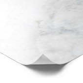 Moderne schwarz-weiße Marmor-Gold-Nägel nach "Name Poster (Ecke)