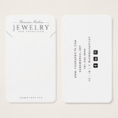 Moderne Schwarz-weiße Netzwerkkarten (Vorne & Hinten)