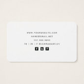 Moderne Schwarz-weiße Netzwerkkarten (Rückseite)