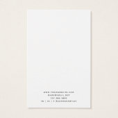 Moderne Schwarz-weiße Netzwerkkarten (Rückseite)