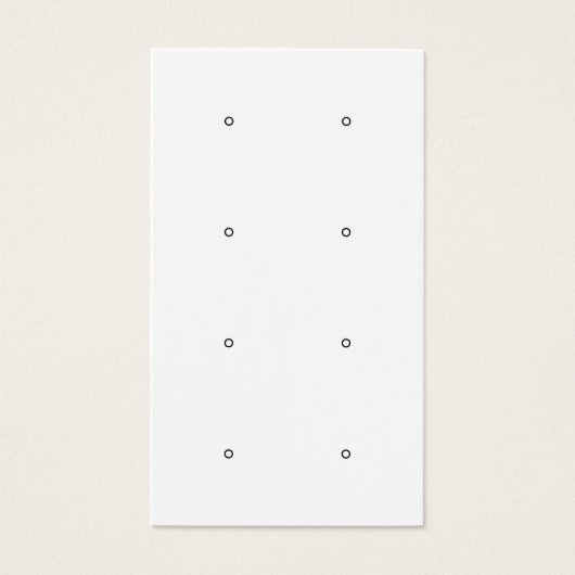 Moderne schwarz-weiße Ohrring-Grafikkarte (Vorderseite)