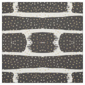 Moderne Schwarz-weiße Pinselstriche Stoff (Muster)