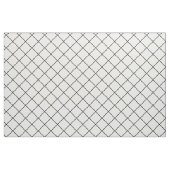 Moderne Schwarz-weiße Plätze Karo Lines Muster Stoff (Fat Quarter (45,7 x 55,9 cm))